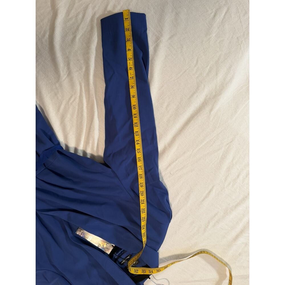 Spiegel Blue 80% Wool Blend Long Overcoat Womens Size 14 NEW - Picture 5 of 10